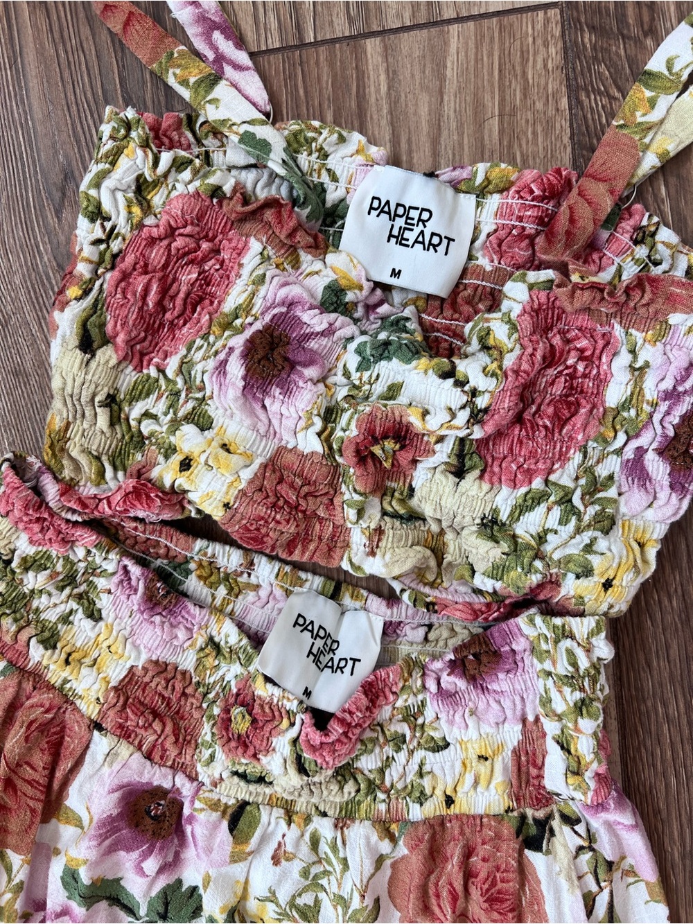 Anthropologie Floral Two-Piece Maxi Set by Paper Heart - Picture 2 of 6